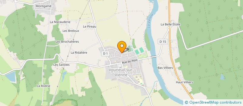 localisation de l'entreprise RH  VOUNEUIL-SUR-VIENNE