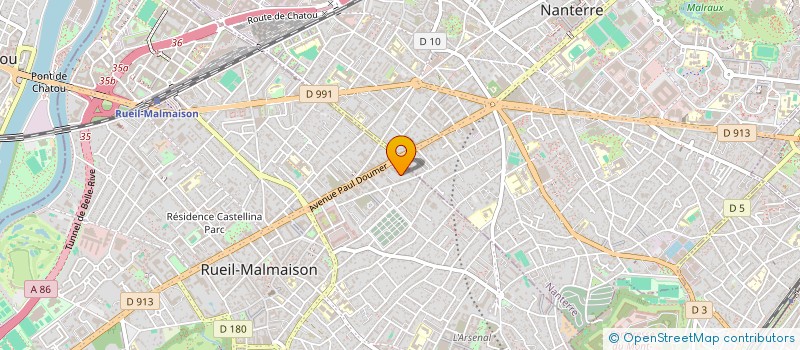 localisation de l'entreprise RH ADMI à RUEIL-MALMAISON