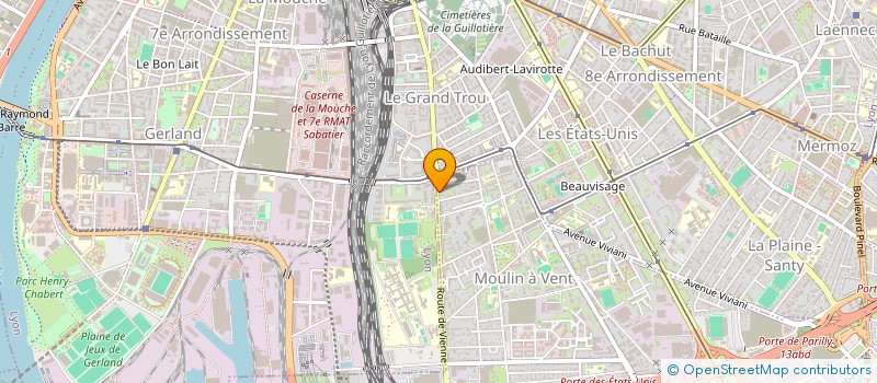 localisation de l'entreprise RH ALLU à VENISSIEUX