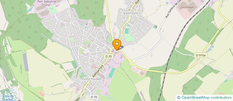 localisation de l'entreprise RH AUTO  VALMONT