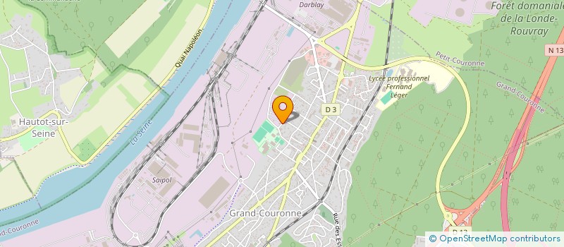 localisation de l'entreprise RH AUTO à GRAND-COURONNE