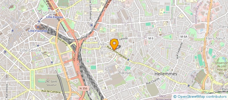 localisation de l'entreprise RH BURGER à LILLE