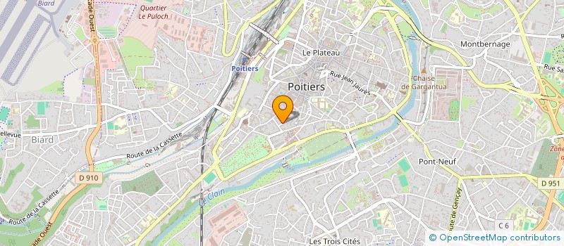 localisation de l'entreprise RH CONSEIL  POITIERS