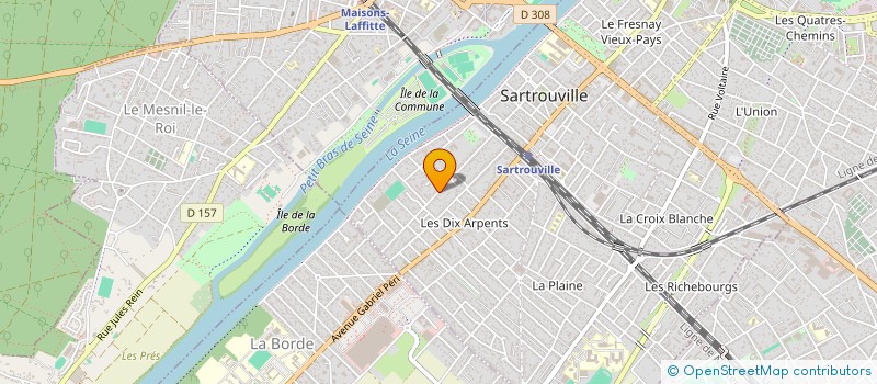 localisation de l'entreprise +RH CONSEIL à SARTROUVILLE