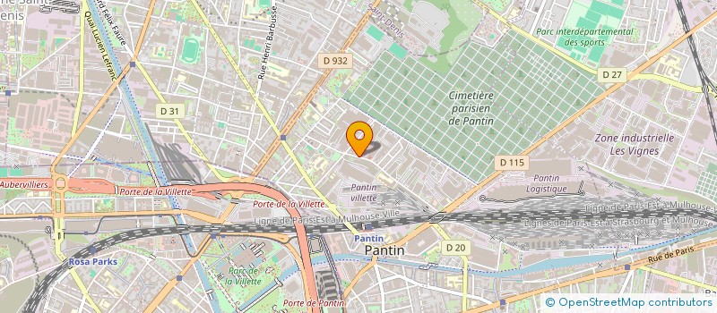 localisation de l'entreprise RH CONSEIL  PANTIN