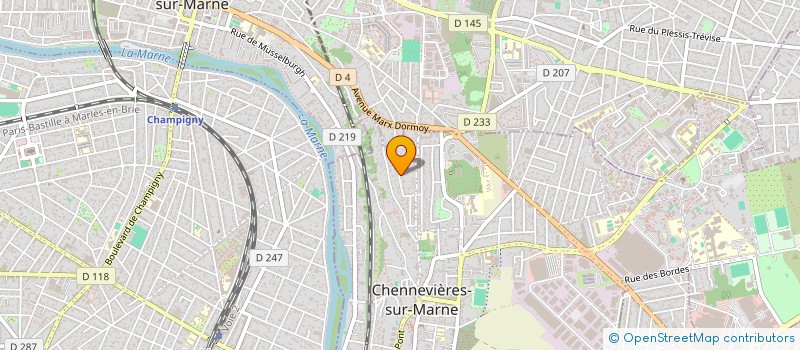 localisation de l'entreprise RH CONSEIL  CHENNEVIERES-SUR-MARNE