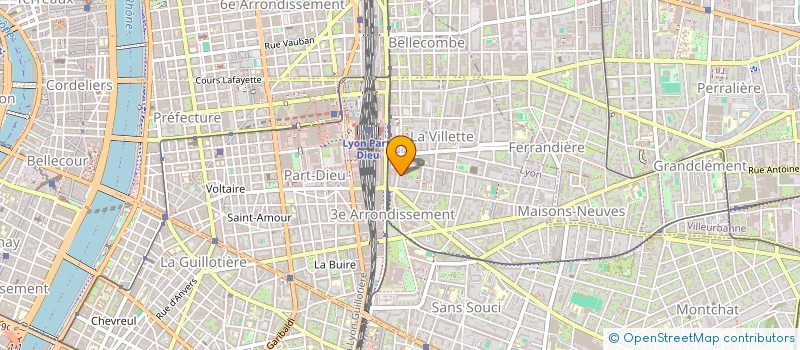 localisation de l'entreprise RH CONSTRUCTION  LYON