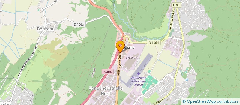localisation de l'entreprise RH CONTROLE à ARBENT