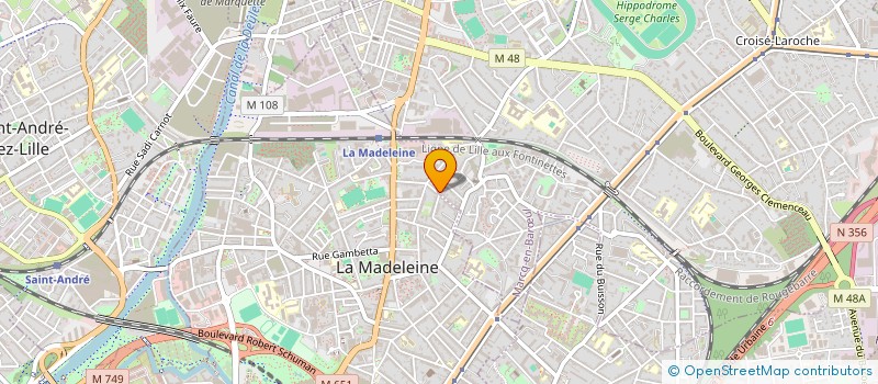 localisation de l'entreprise RH DETEC à MARCQ-EN-BARŒUL
