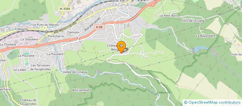 localisation de l'entreprise RH DISTRIBUTION  LA RICAMARIE