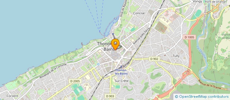 localisation de l'entreprise RH ECO-GESTION à THONON-LES-BAINS