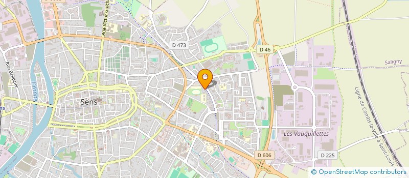 localisation de l'entreprise RH FIBRE à SENS