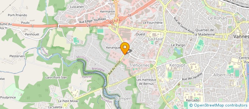 localisation de l'entreprise RH FINANCE 6 à VANNES