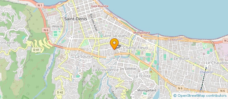 localisation de l'entreprise RH FRAICHEUR à SAINT-DENIS