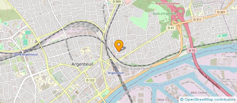 localisation de l'entreprise RH HABITAT  ARGENTEUIL