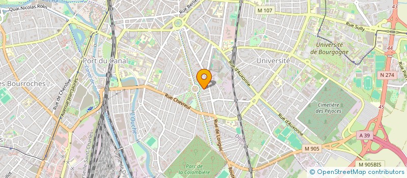 localisation de l'entreprise RH HOLDING  DIJON