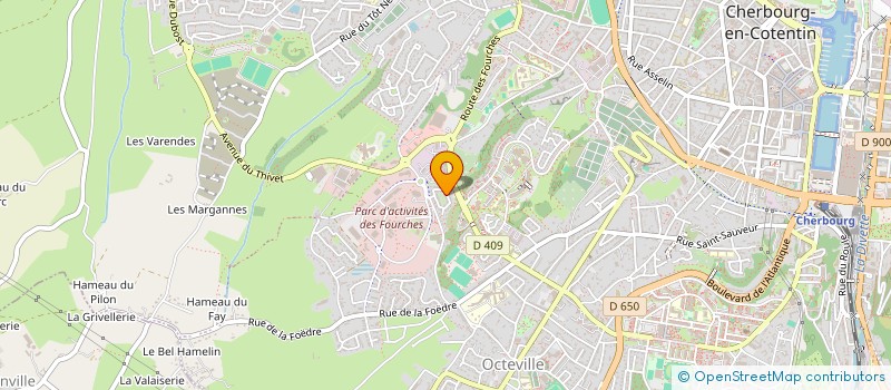 localisation de l'entreprise RH IMMOBILIER  CHERBOURG-EN-COTENTIN