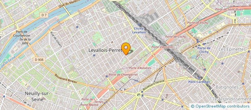localisation de l'entreprise RH INVEST à LEVALLOIS-PERRET