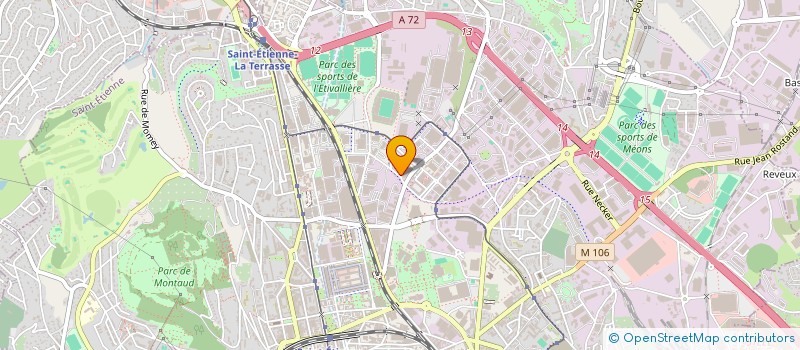 localisation de l'entreprise RH.LOG à SAINT-ETIENNE