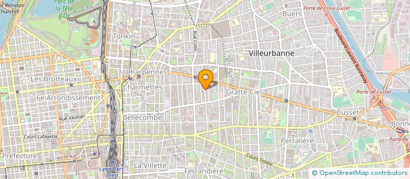 localisation de l'entreprise RH MOBILITE à VILLEURBANNE