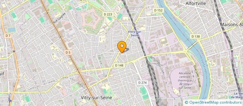 localisation de l'entreprise RH ORGANITRANS à VITRY-SUR-SEINE