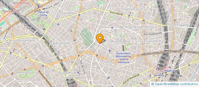 localisation de l'entreprise RH   PARTENAIRE  PARIS