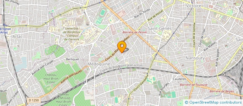 localisation de l'entreprise RH PATRIMOINE  TALENCE