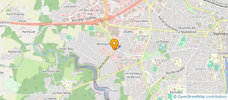 localisation de l'entreprise RH PATRIMOINES à VANNES