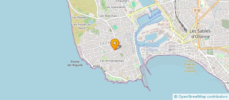 localisation de l'entreprise RH&PLUS à LES SABLES D'OLONNE