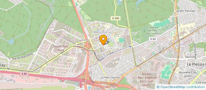 localisation de l'entreprise RH PRO CONSULT à MEUDON
