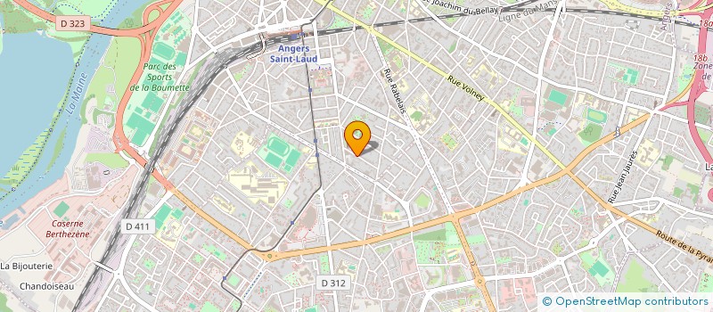 localisation de l'entreprise RH RESSOURCES FORMATION ET CONSEIL à ANGERS