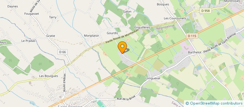 localisation de l'entreprise RH SOLUTIONS INTERIM 82  NEGREPELISSE