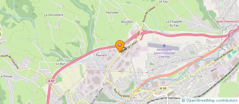 localisation de l'entreprise RH TEAM à SAINT-CHAMOND