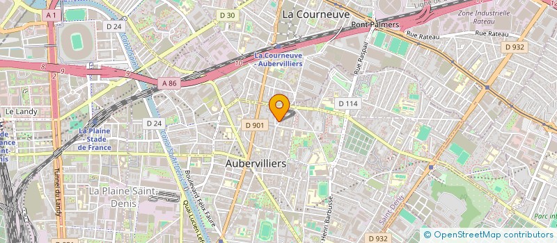 localisation de l'entreprise RH TRADING  AUBERVILLIERS