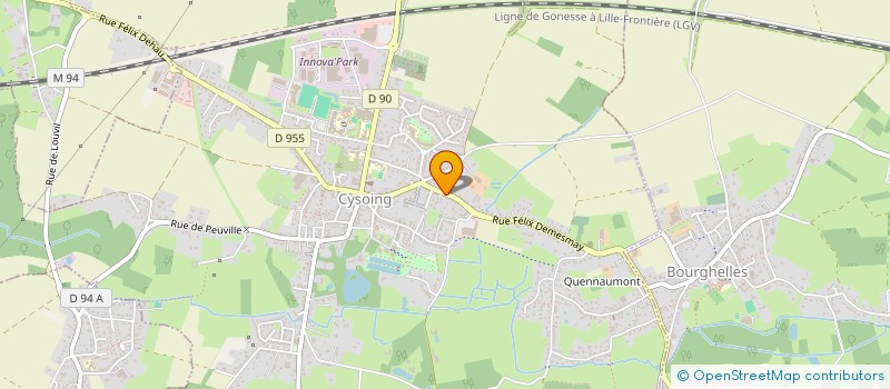 localisation de l'entreprise RH1 IMMO  CYSOING