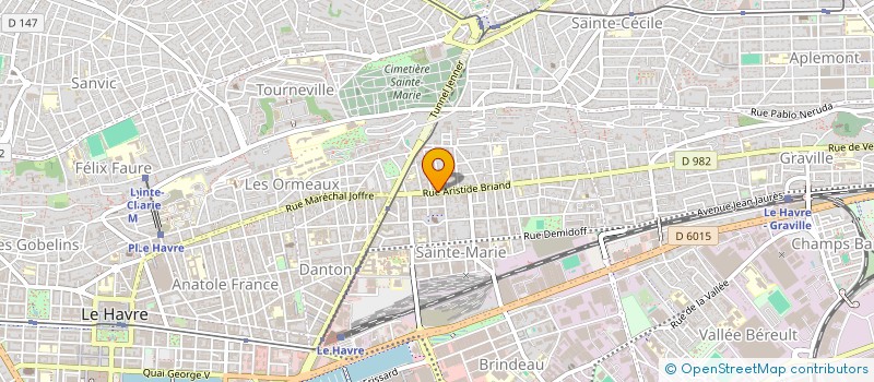 localisation de l'entreprise RH2A SERVICES à LE HAVRE