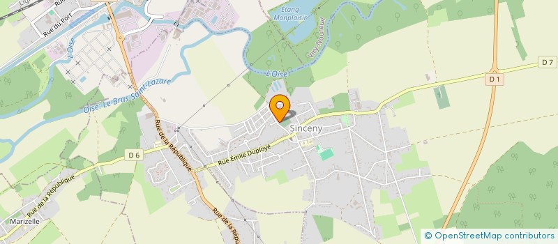 localisation de l'entreprise RHAB à VIRY NOUREUIL