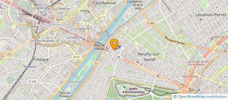 localisation de l'entreprise RHAJA à NEUILLY-SUR-SEINE