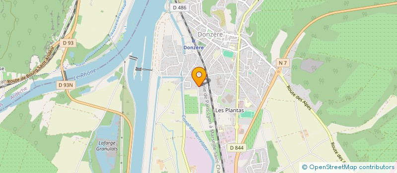 localisation de l'entreprise RHALLOUCH  DONZERE