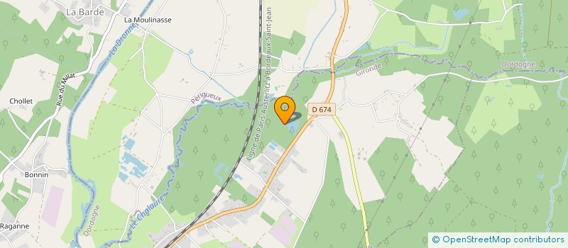 localisation de l'entreprise RHAPSODIA SARL  LES EGLISOTTES-ET-CHALAURES