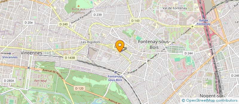 localisation de l'entreprise RHAPSODIE BIO  FONTENAY-SOUS-BOIS