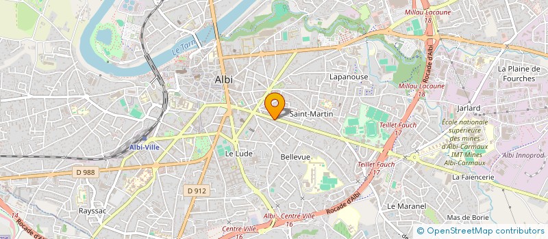 localisation de l'entreprise RHAPSODIES DU 82  ALBI