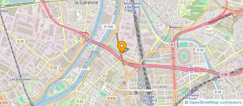 localisation de l'entreprise RHAPSODIS à SAINT-DENIS