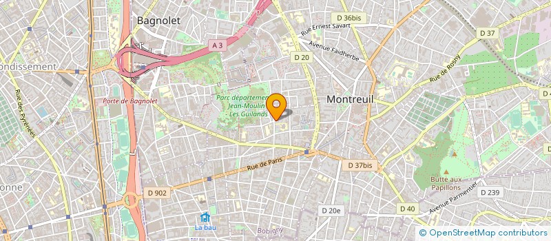 localisation de l'entreprise RHAPSODY à MONTREUIL