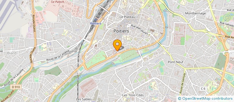 localisation de l'entreprise RHAPSODY RECRUTEMENT à POITIERS