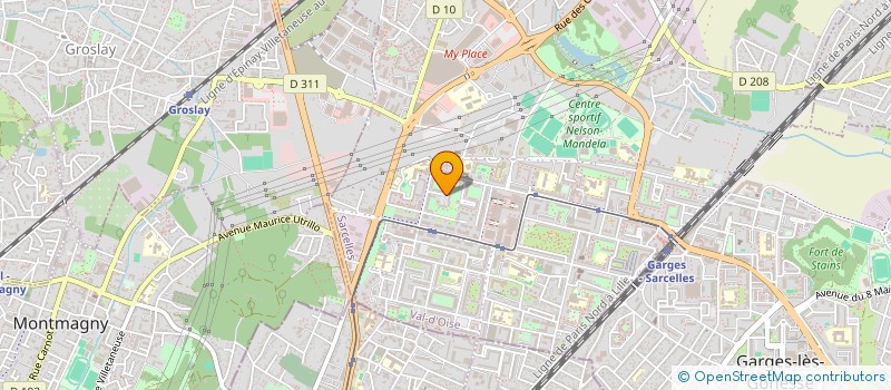 localisation de l'entreprise RHB  SARCELLES