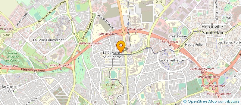 localisation de l'entreprise RHC HABITAT à CAEN