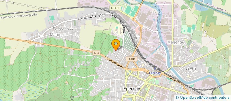 localisation de l'entreprise RHC INVEST  EPERNAY