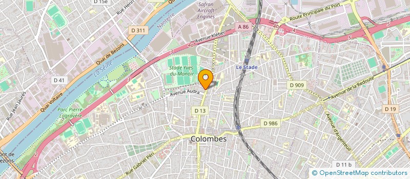 localisation de l'entreprise RHC NETTOYAGE  COLOMBES