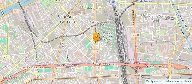 localisation de l'entreprise RHCH à SAINT-OUEN-SUR-SEINE